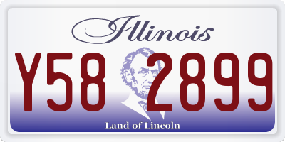 IL license plate Y582899