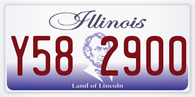 IL license plate Y582900