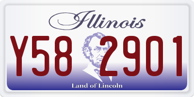IL license plate Y582901
