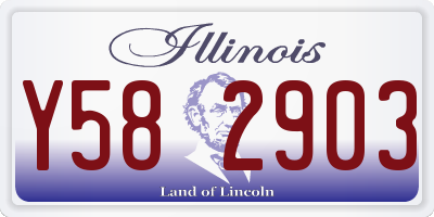 IL license plate Y582903