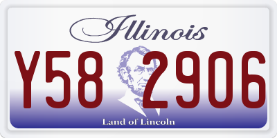 IL license plate Y582906
