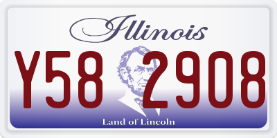 IL license plate Y582908