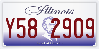 IL license plate Y582909