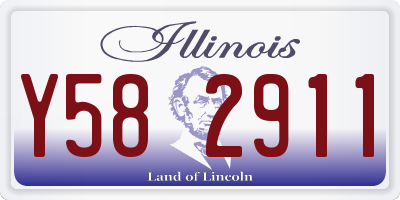 IL license plate Y582911