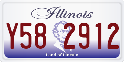 IL license plate Y582912