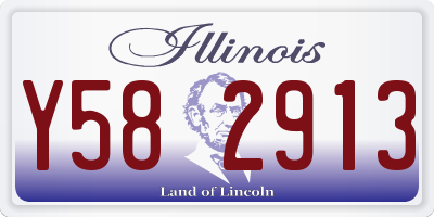 IL license plate Y582913