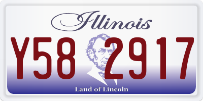 IL license plate Y582917