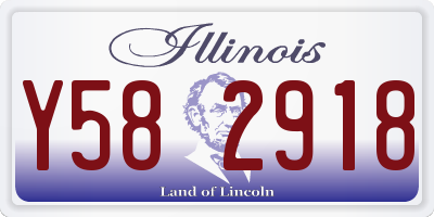 IL license plate Y582918