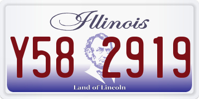 IL license plate Y582919