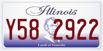 IL license plate Y582922