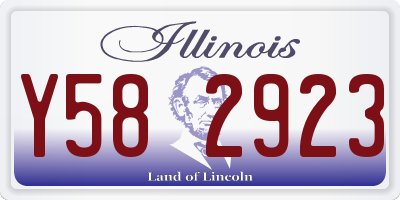 IL license plate Y582923