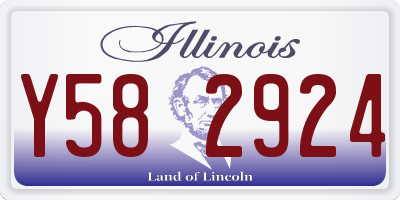 IL license plate Y582924