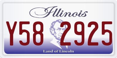 IL license plate Y582925