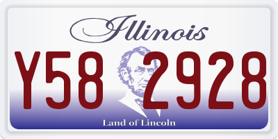 IL license plate Y582928