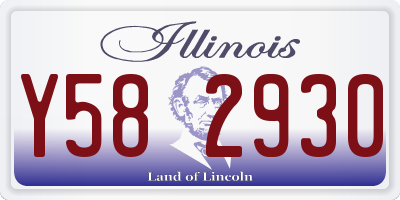 IL license plate Y582930