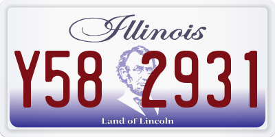 IL license plate Y582931