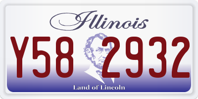 IL license plate Y582932
