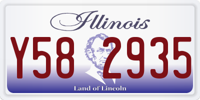 IL license plate Y582935