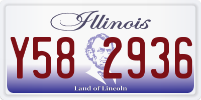 IL license plate Y582936
