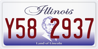 IL license plate Y582937