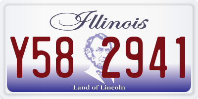 IL license plate Y582941