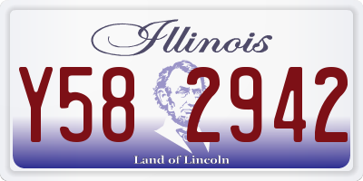 IL license plate Y582942