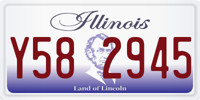 IL license plate Y582945