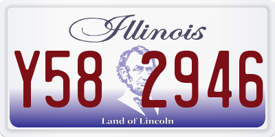 IL license plate Y582946