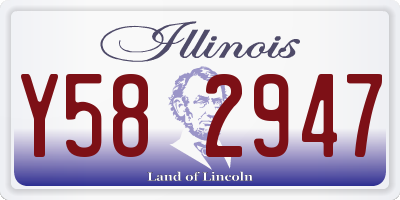 IL license plate Y582947
