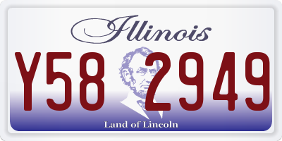 IL license plate Y582949