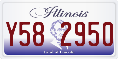 IL license plate Y582950
