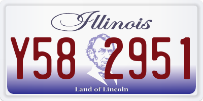 IL license plate Y582951