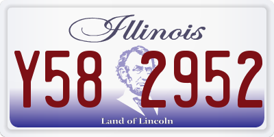 IL license plate Y582952