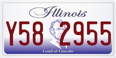 IL license plate Y582955