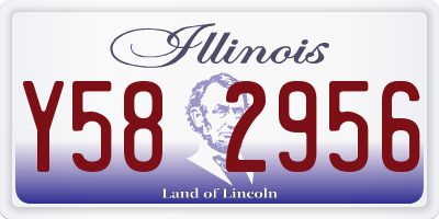 IL license plate Y582956