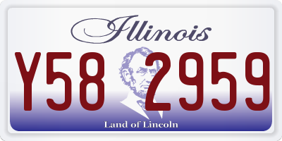 IL license plate Y582959