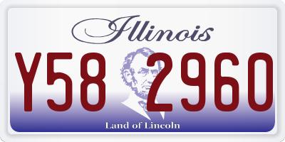 IL license plate Y582960