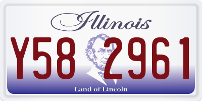 IL license plate Y582961
