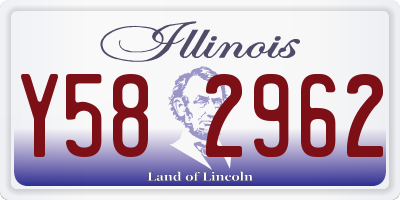 IL license plate Y582962