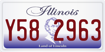 IL license plate Y582963