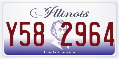 IL license plate Y582964