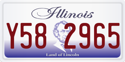 IL license plate Y582965