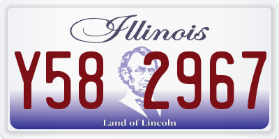 IL license plate Y582967