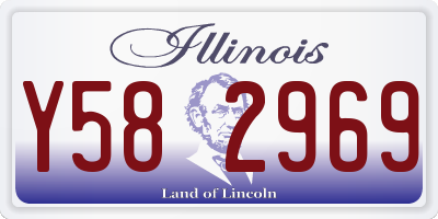 IL license plate Y582969