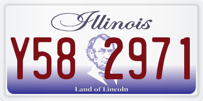 IL license plate Y582971