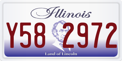 IL license plate Y582972