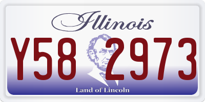 IL license plate Y582973