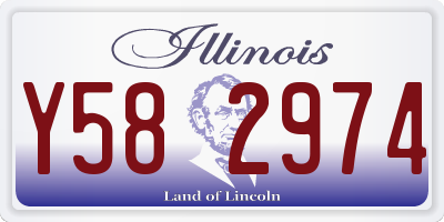 IL license plate Y582974
