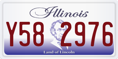 IL license plate Y582976