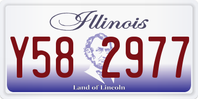 IL license plate Y582977